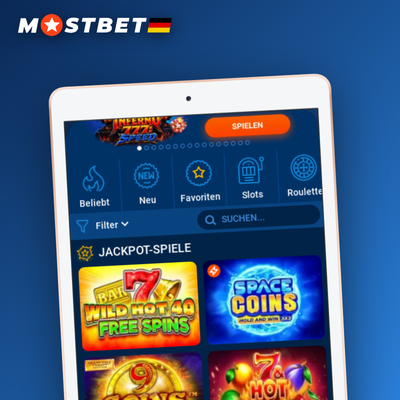 Mostbet App Anmeldung-Screen mit Fingerabdruck- und Face-ID-Symbol für schnelle Anmeldung