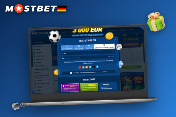 Mostbet Registrierung Schritt für Schritt am Laptop ausfüllen